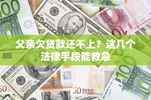 北京父亲欠贷款还不上?这几个法律手段能救急 北京父亲欠贷款还不上?这几个法律手段能救急