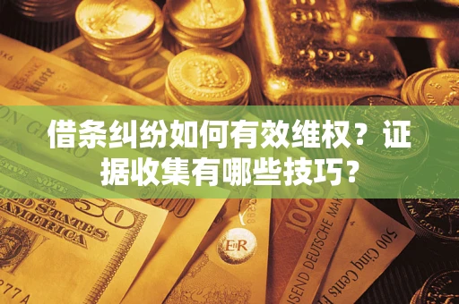 北京借条纠纷如何有效维权?证据收集有哪些技巧? 北京借条纠纷如何有效维权?证据收集有哪些技巧?