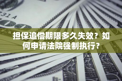 北京担保追偿期限多久失效?如何申请法院强制执行? 北京担保追偿期限多久失效?如何申请法院强制执行?